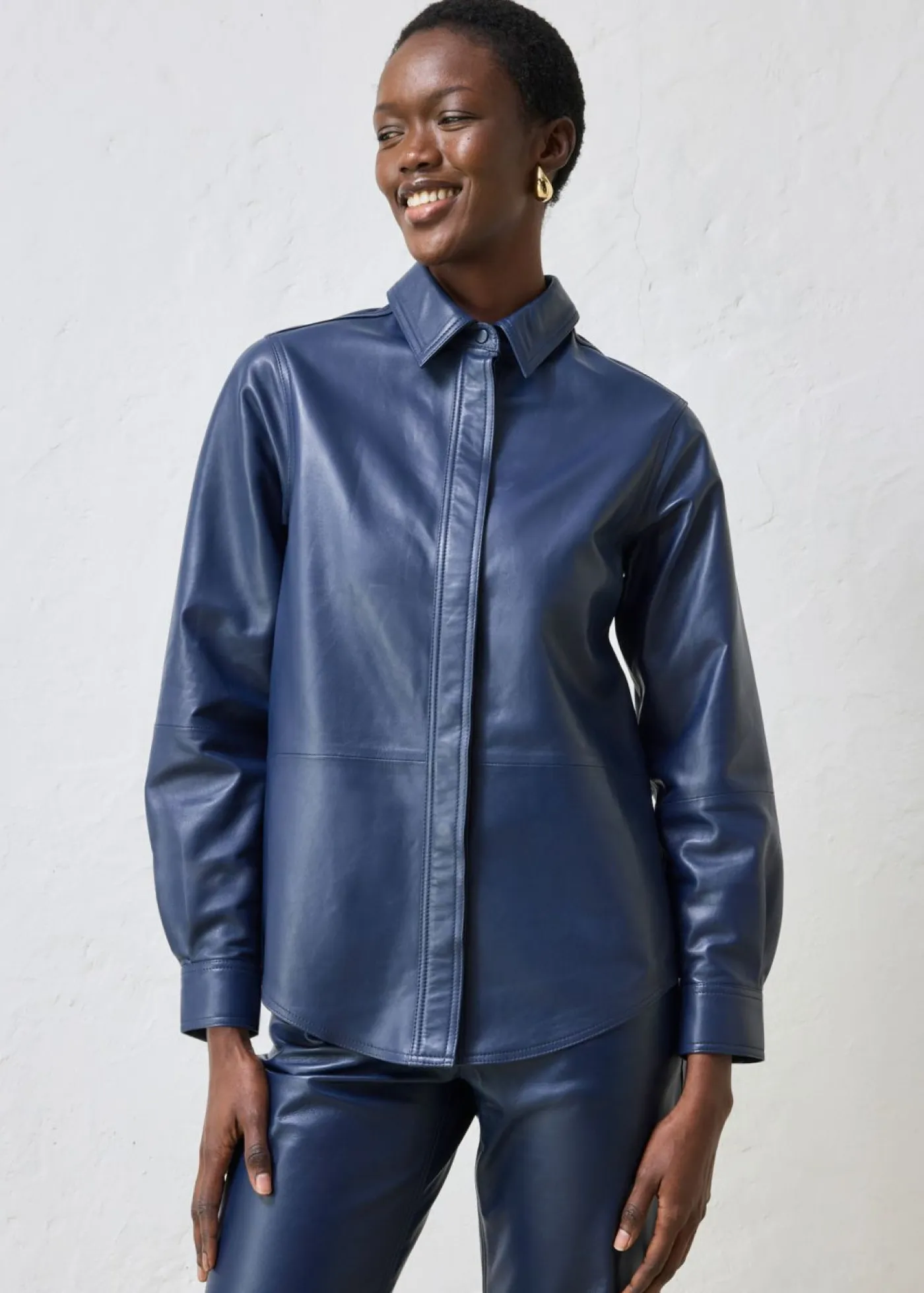 Camisa de napa de cordero Mujer Premium|Camisas Y Blusas