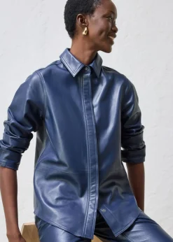 Camisa de napa de cordero Mujer Premium|Camisas Y Blusas