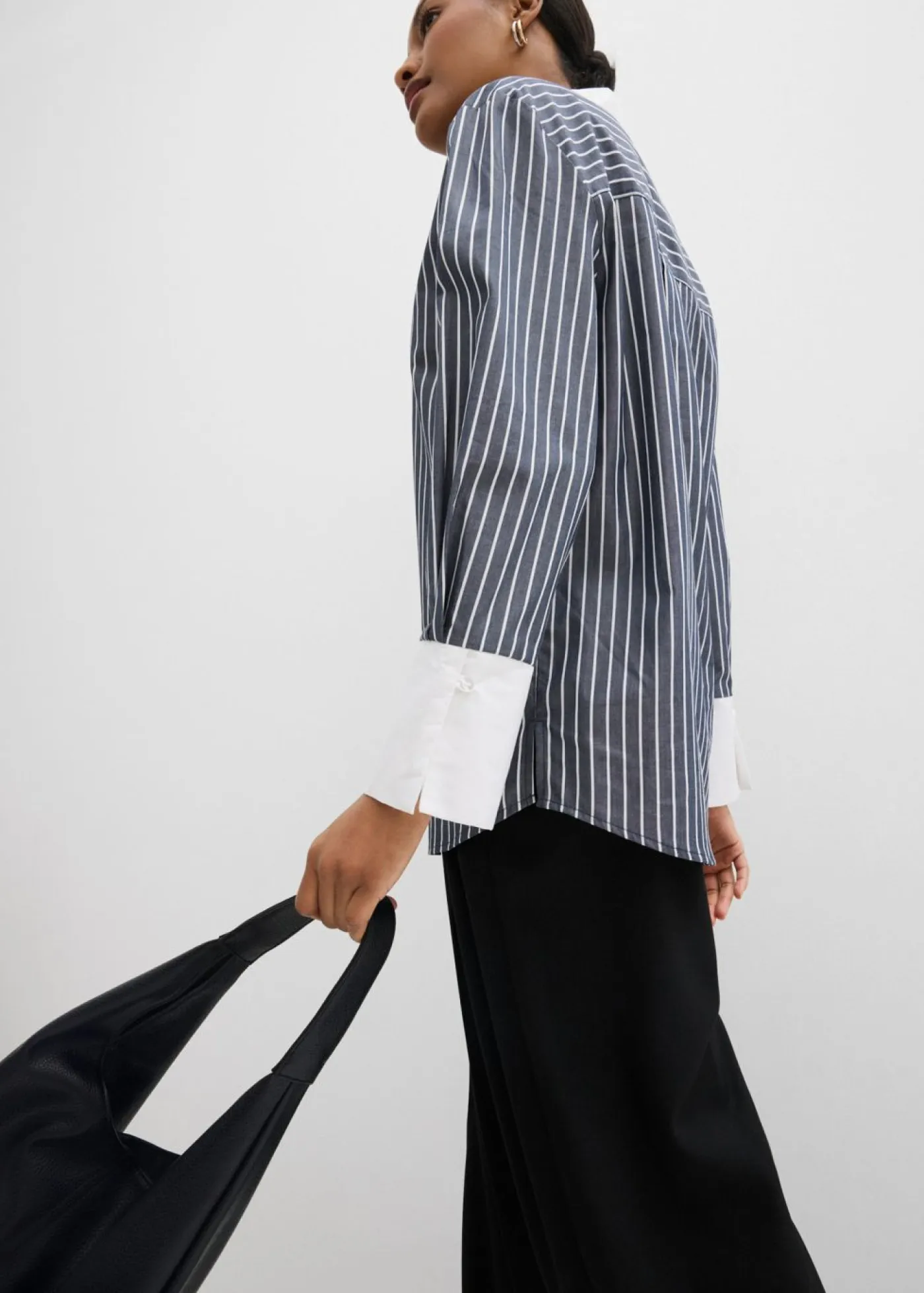 Hot Camisa holgada de algodón puro Mujer Esenciales|Camisas Y Blusas