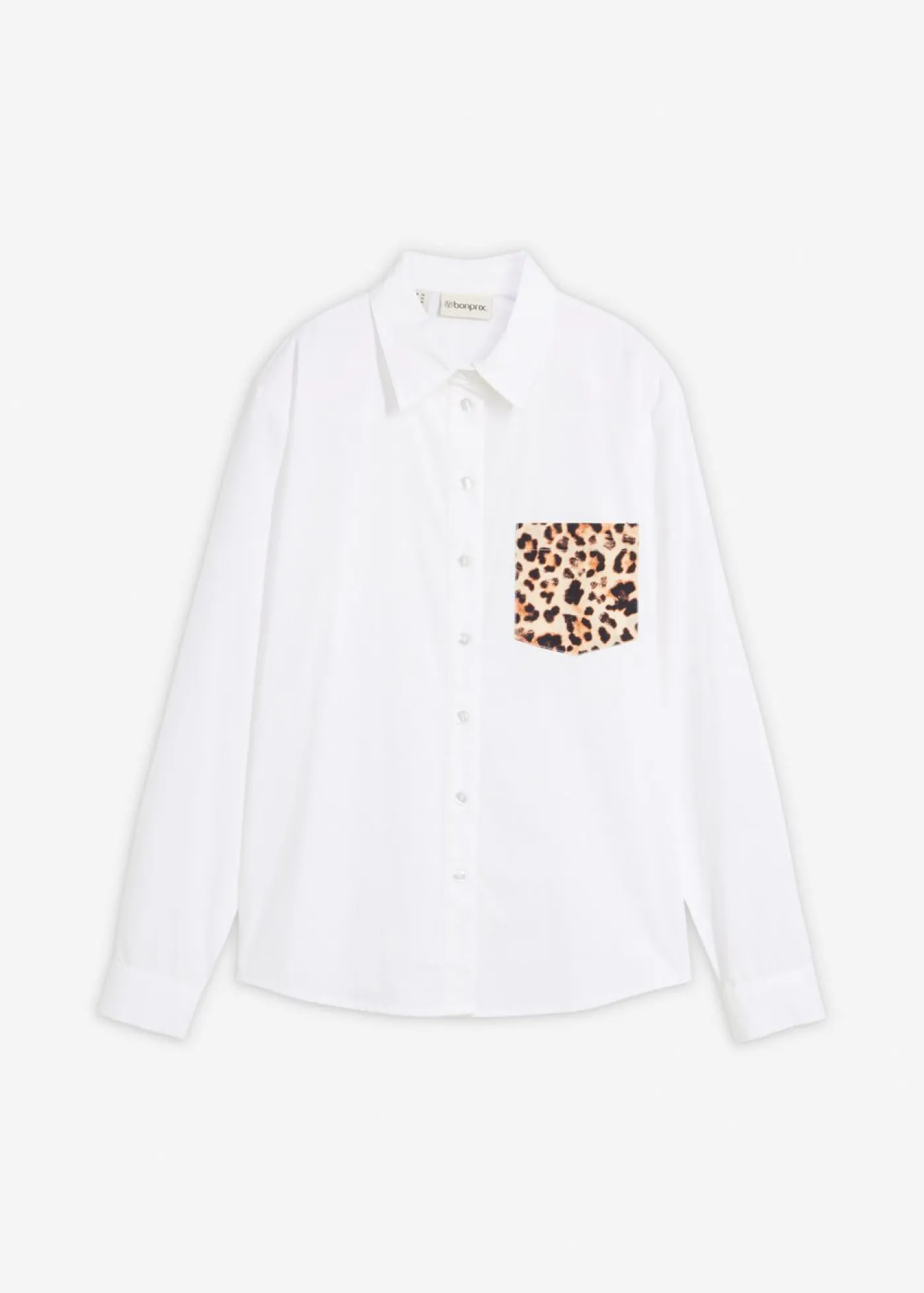 Best Camisa oversize con bolsillo en contraste Mujer Camisas Y Blusas