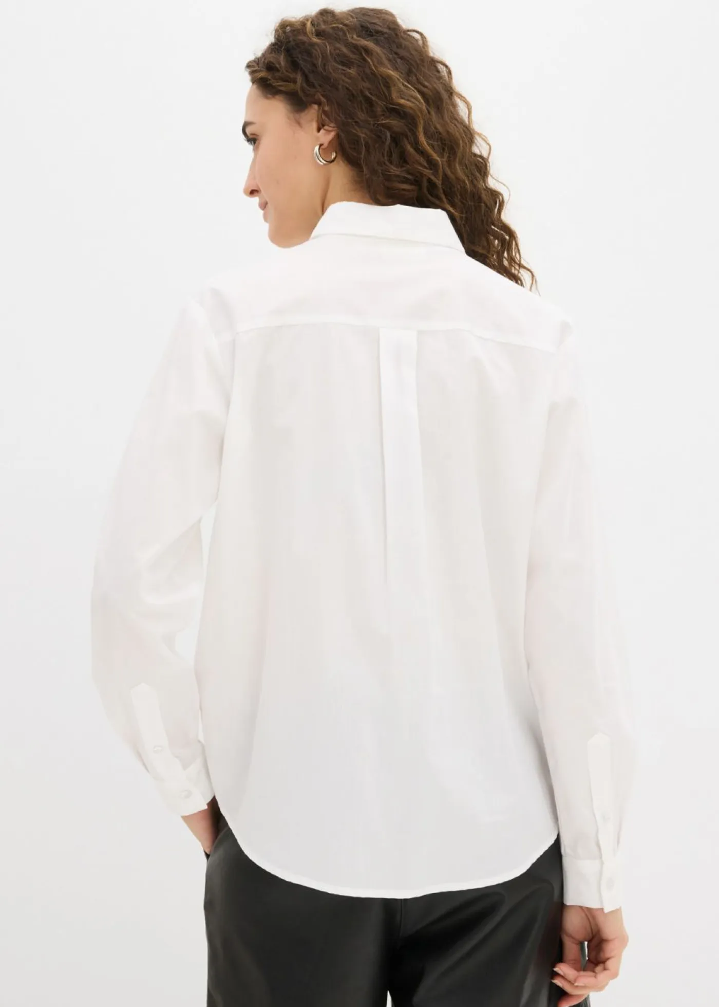 Best Camisa oversize con bolsillo en contraste Mujer Camisas Y Blusas