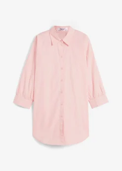 Discount Camisa oversize de algodón con mangas 3/4 Mujer Camisas Y Blusas|Novedades