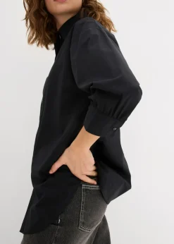 Best Camisa oversize de algodón con mangas 3/4 Mujer Camisas Y Blusas|Novedades