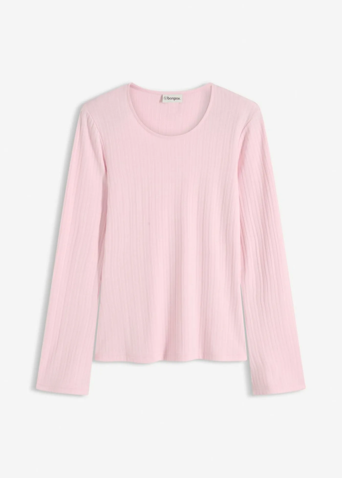 Sale Camiseta acanalada de manga larga Mujer Básicos|Camisetas