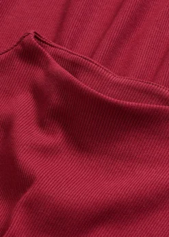 Best Camiseta acanalada de manga larga Mujer Esenciales|Camisetas