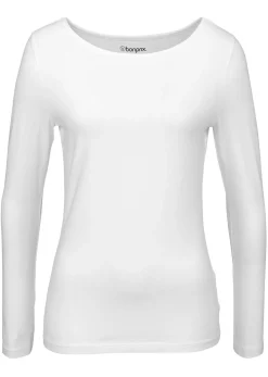 New Camiseta ajustada de manga larga Mujer Básicos|Camisetas