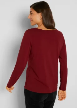 Sale Camiseta ajustada de manga larga (2 unidades) Mujer Básicos|Camisetas
