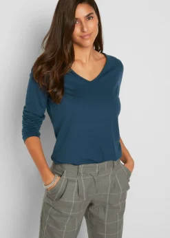 Hot Camiseta ajustada de manga larga (2 unidades) Mujer Básicos|Camisetas