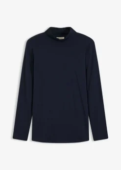 Camiseta ajustada de manga larga Mujer Básicos|Camisetas