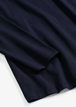 Camiseta ajustada de manga larga Mujer Básicos|Camisetas