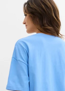 Online Camiseta ancha de algodón orgánico puro Mujer Camisetas