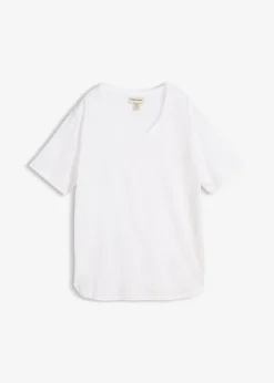 Camiseta ancha de algodón orgánico Mujer Camisetas|Novedades