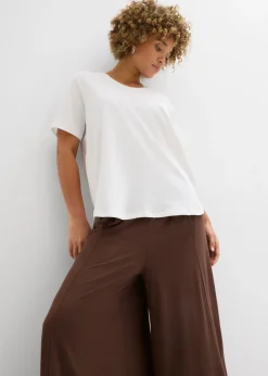 Camiseta ancha de algodón orgánico Mujer Camisetas|Novedades