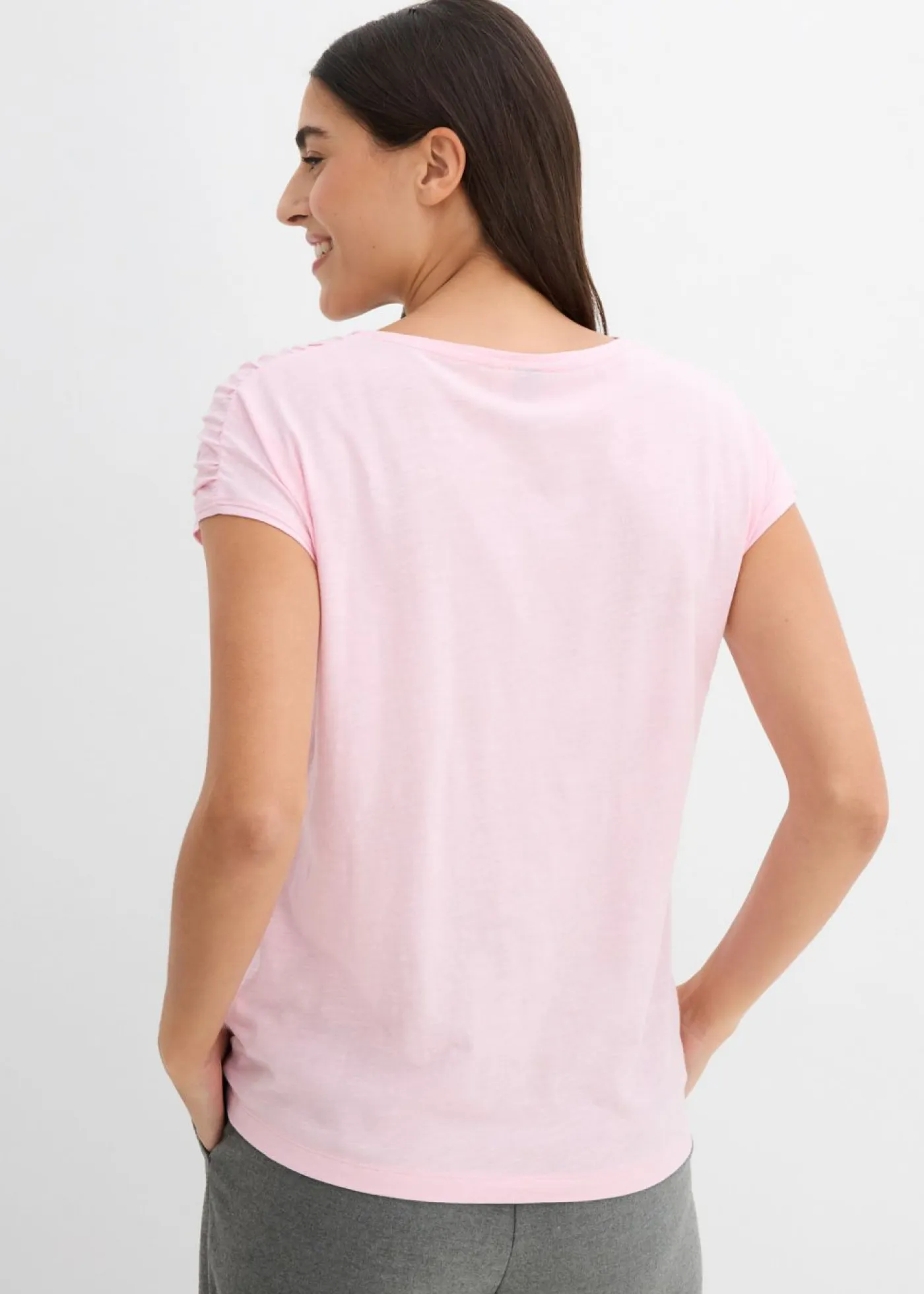 Outlet Camiseta boxy de manga corta Mujer Camisetas|Novedades