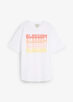 Online Camiseta boxy oversize de algodón orgánico Mujer Camisetas