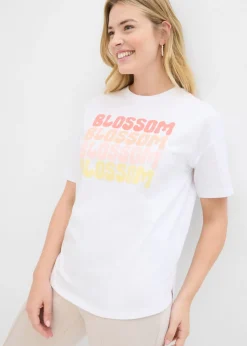 Online Camiseta boxy oversize de algodón orgánico Mujer Camisetas