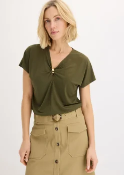 Sale Camiseta con anillo decorativo Mujer Camisetas