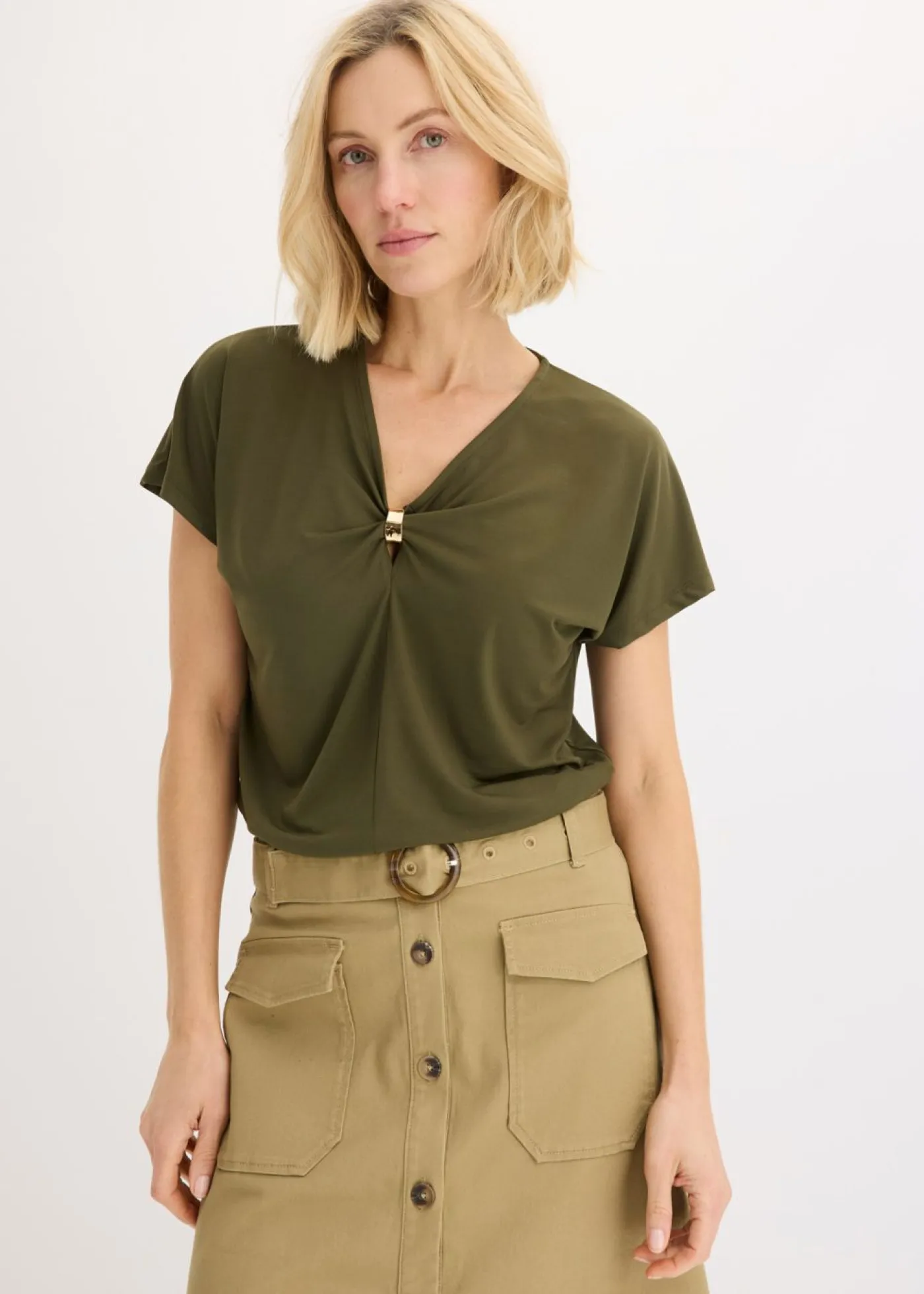 Sale Camiseta con anillo decorativo Mujer Camisetas