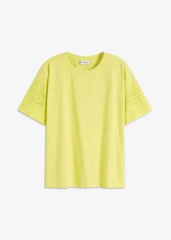 Discount Camiseta con bordado calado Mujer Camisetas