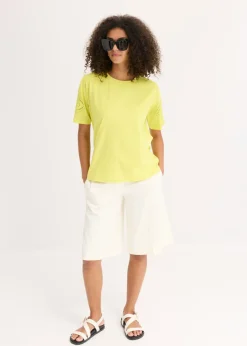 Discount Camiseta con bordado calado Mujer Camisetas