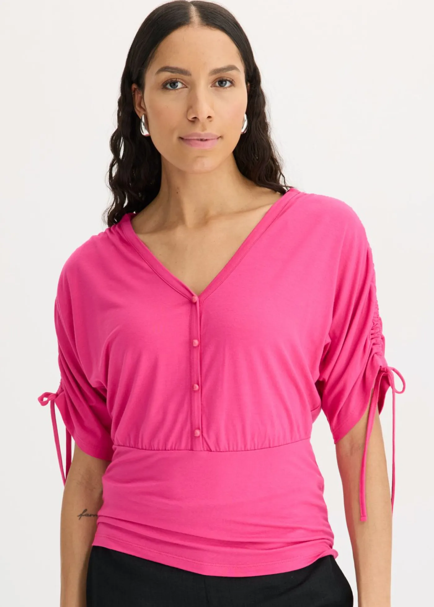 Outlet Camiseta con botones Mujer Camisetas