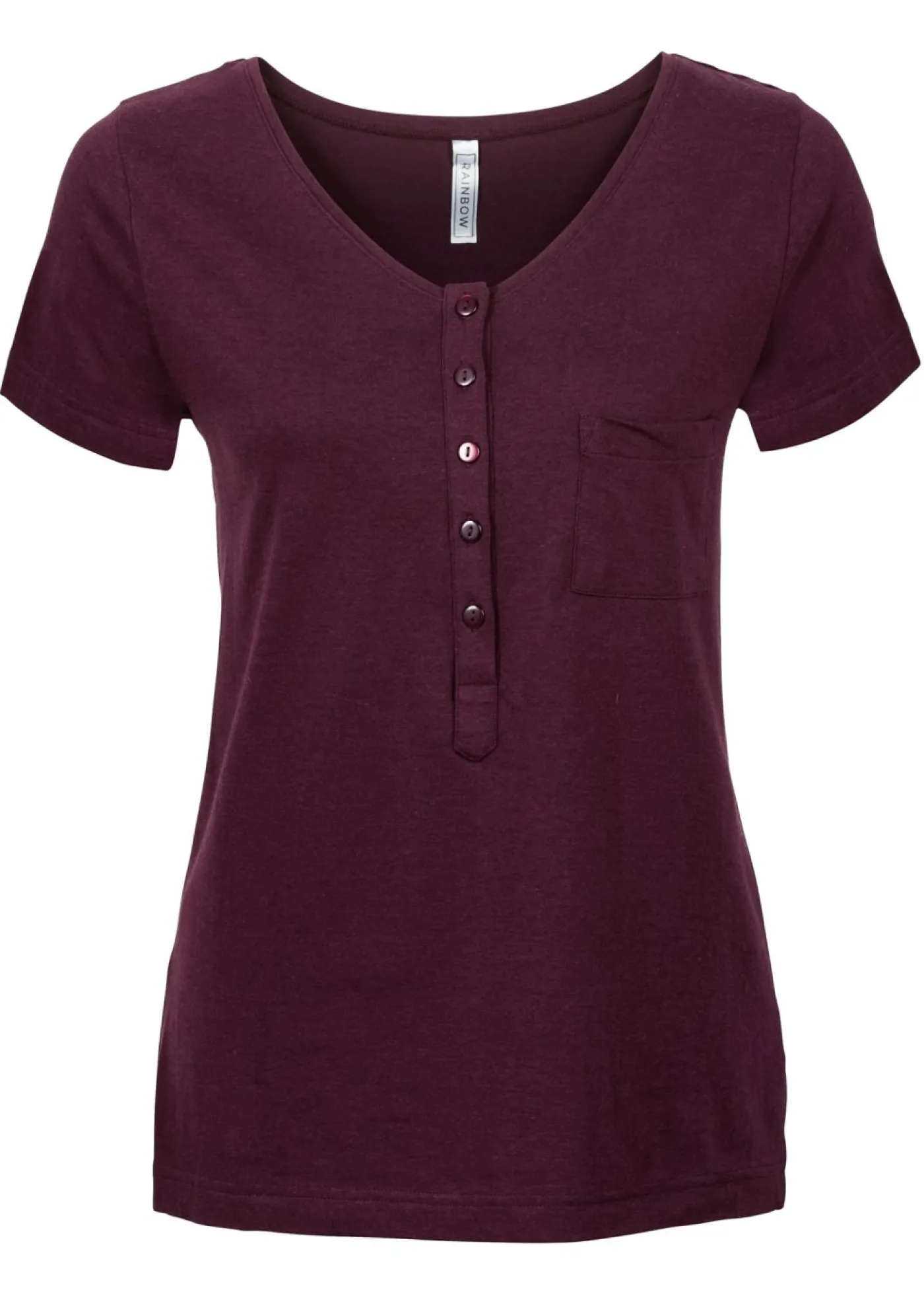 Online Camiseta con botones Mujer Camisetas|Novedades