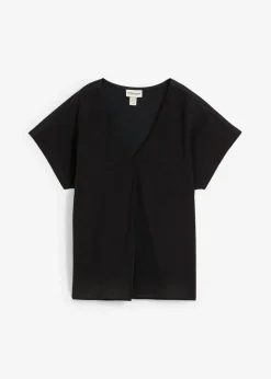 Hot Camiseta con contenido de seda e inserto de tejido Mujer Premium|Camisetas