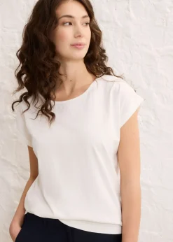 Discount Camiseta con contenido de seda Mujer Premium|Camisetas