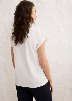Discount Camiseta con contenido de seda Mujer Premium|Camisetas