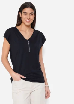 Best Camiseta con cremallera en el cuello Mujer Camisetas