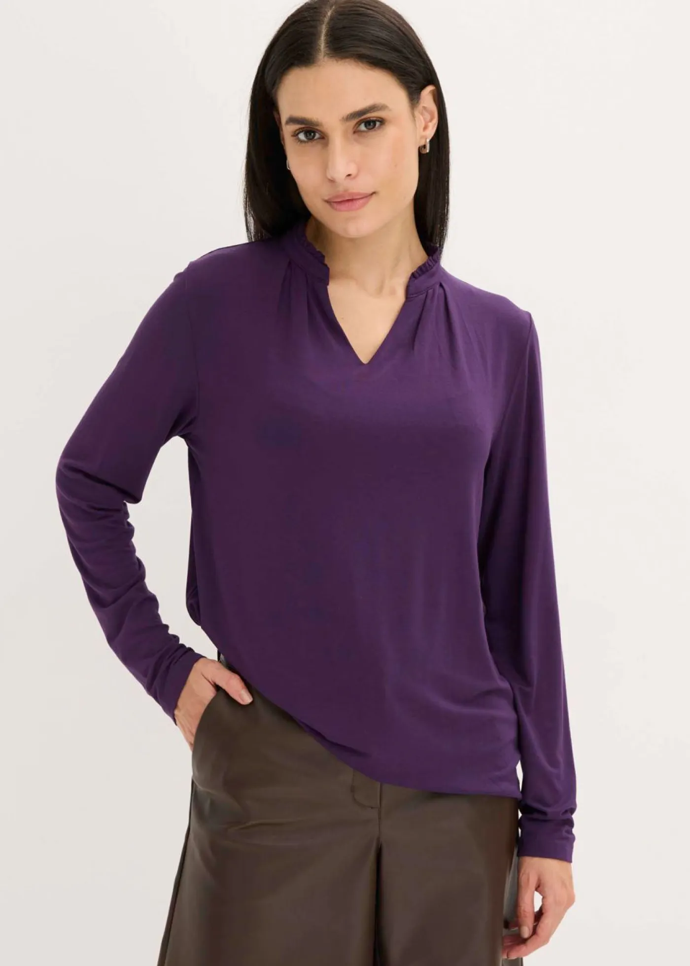 Clearance Camiseta con cuello alto Mujer Camisetas