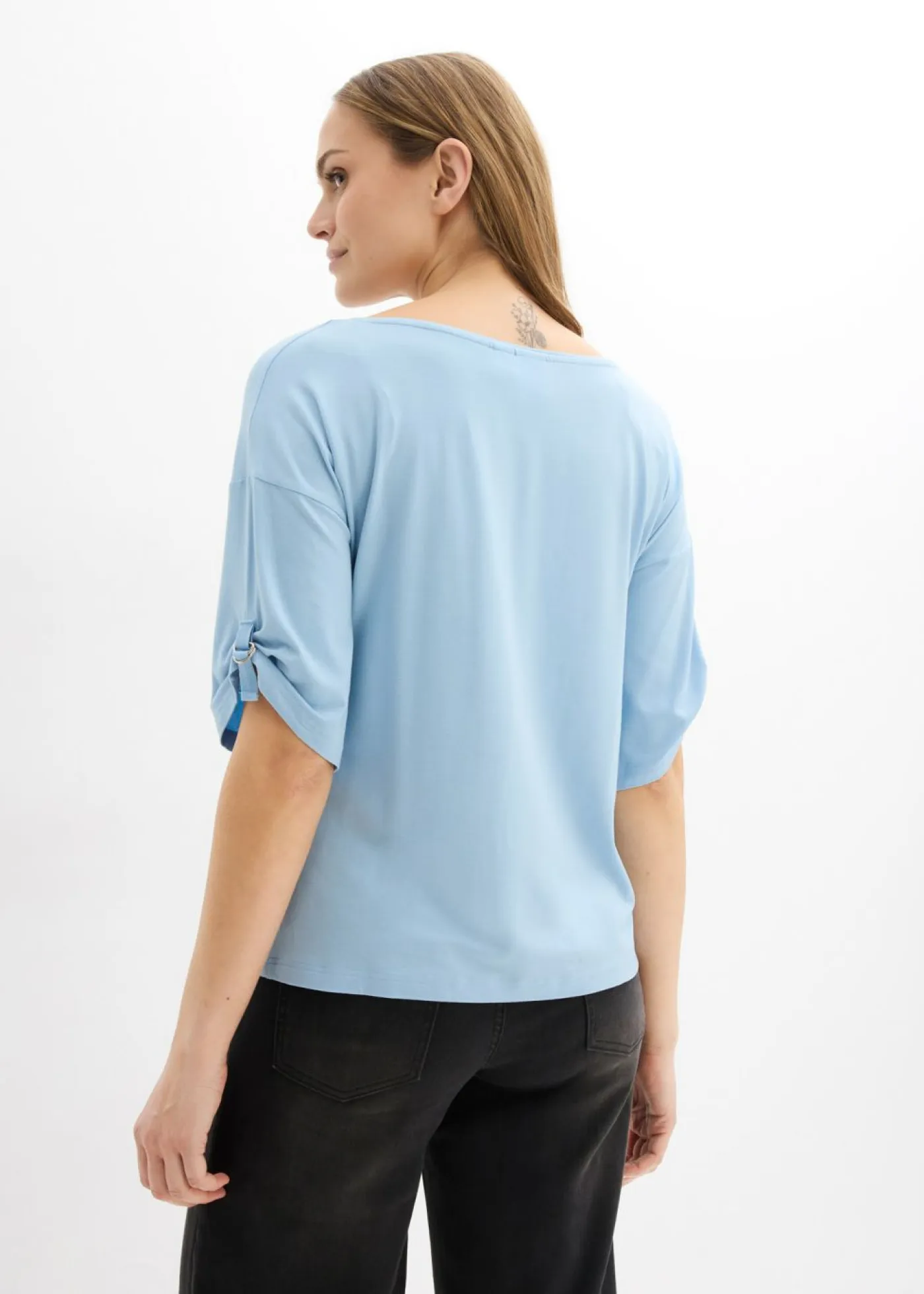 Outlet Camiseta con cuello barco Mujer Camisetas