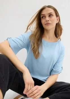 Outlet Camiseta con cuello barco Mujer Camisetas