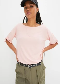 Camiseta con cuello barco Mujer Camisetas