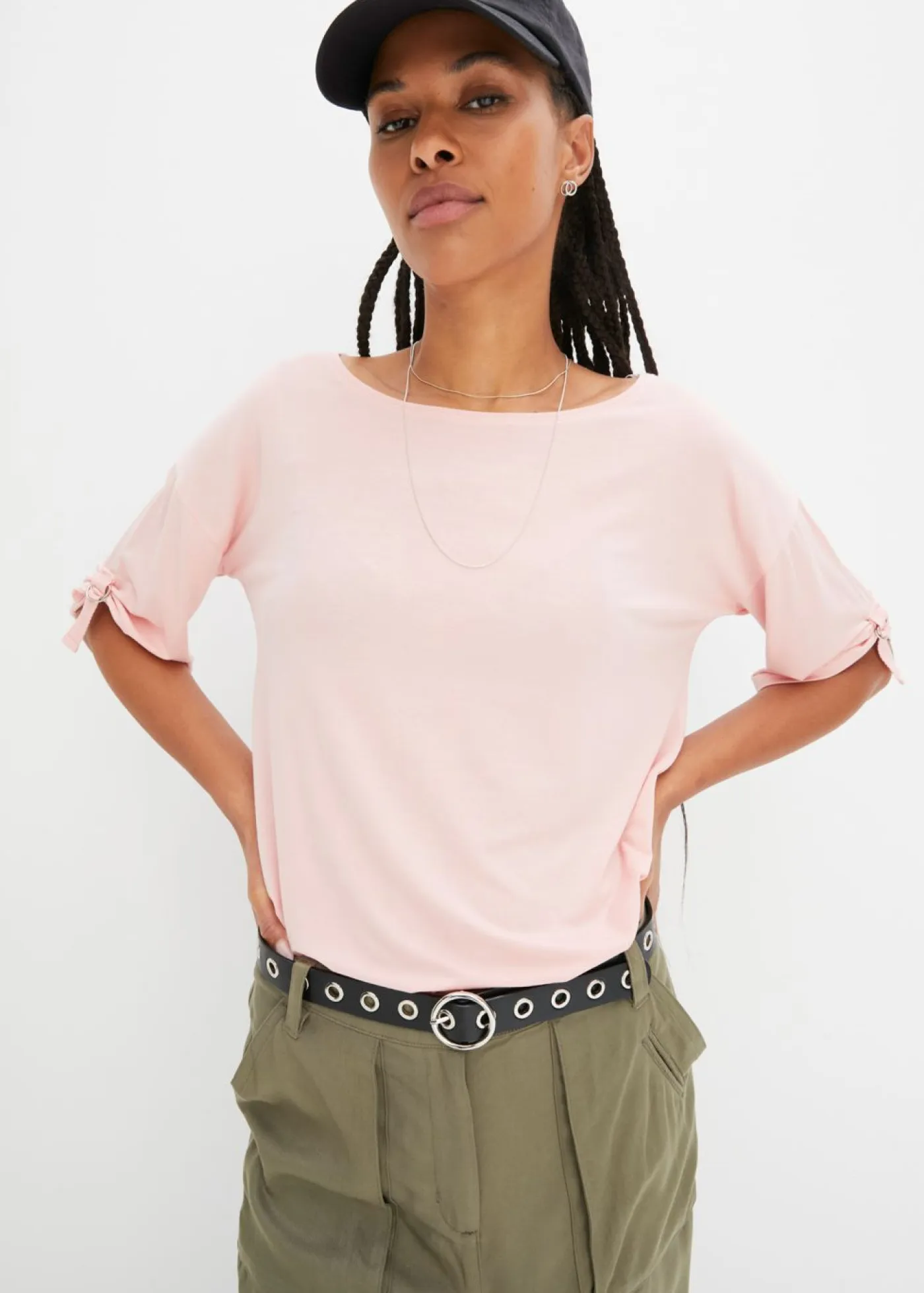 Camiseta con cuello barco Mujer Camisetas