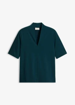 Camiseta con cuello chimenea Mujer Camisetas|Novedades