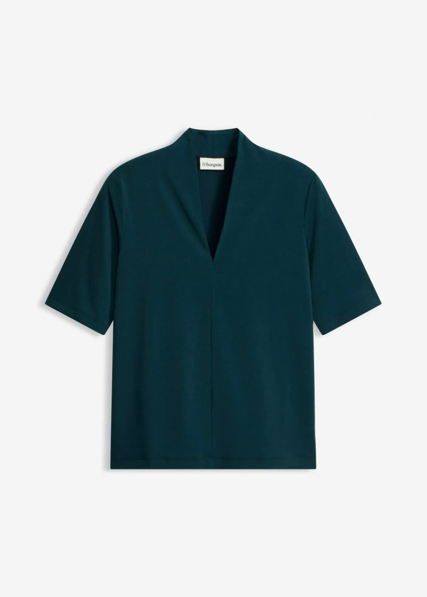 Camiseta con cuello chimenea Mujer Camisetas|Novedades