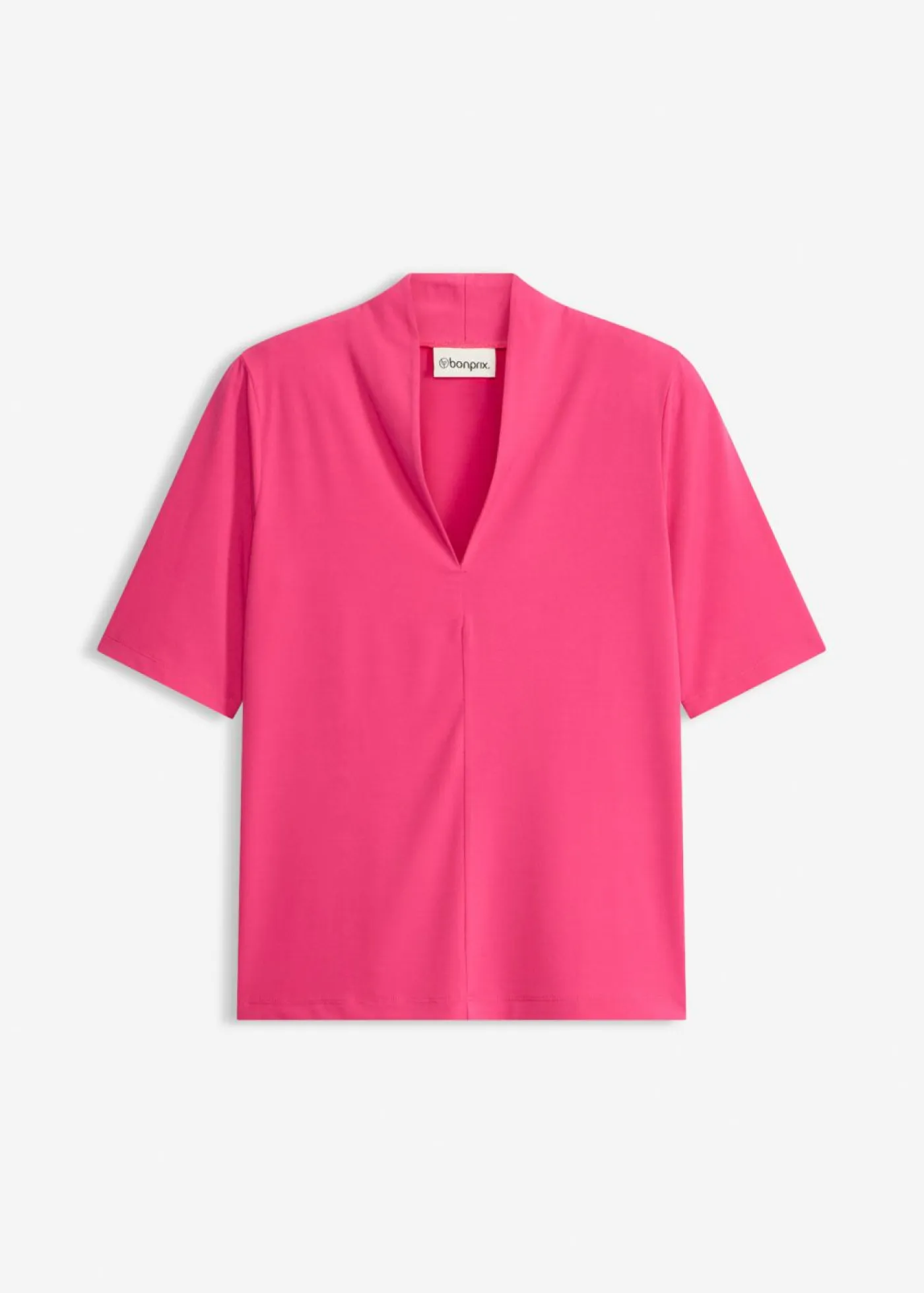 Online Camiseta con cuello chimenea Mujer Camisetas|Novedades
