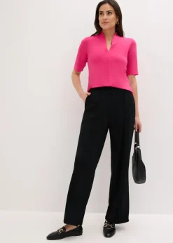 Online Camiseta con cuello chimenea Mujer Camisetas|Novedades