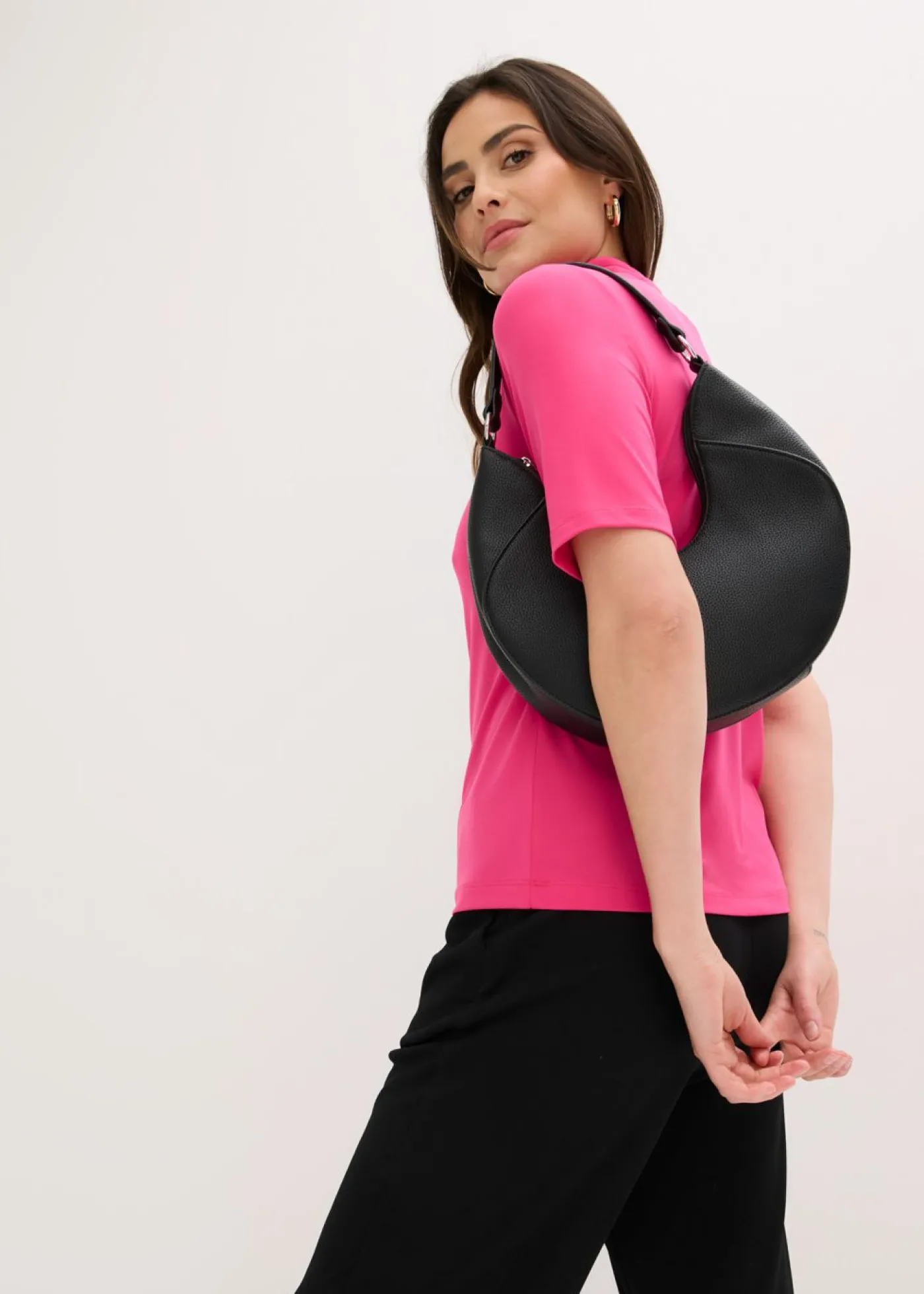 Online Camiseta con cuello chimenea Mujer Camisetas|Novedades