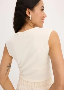 Discount Camiseta con detalle de nudo Mujer Camisetas