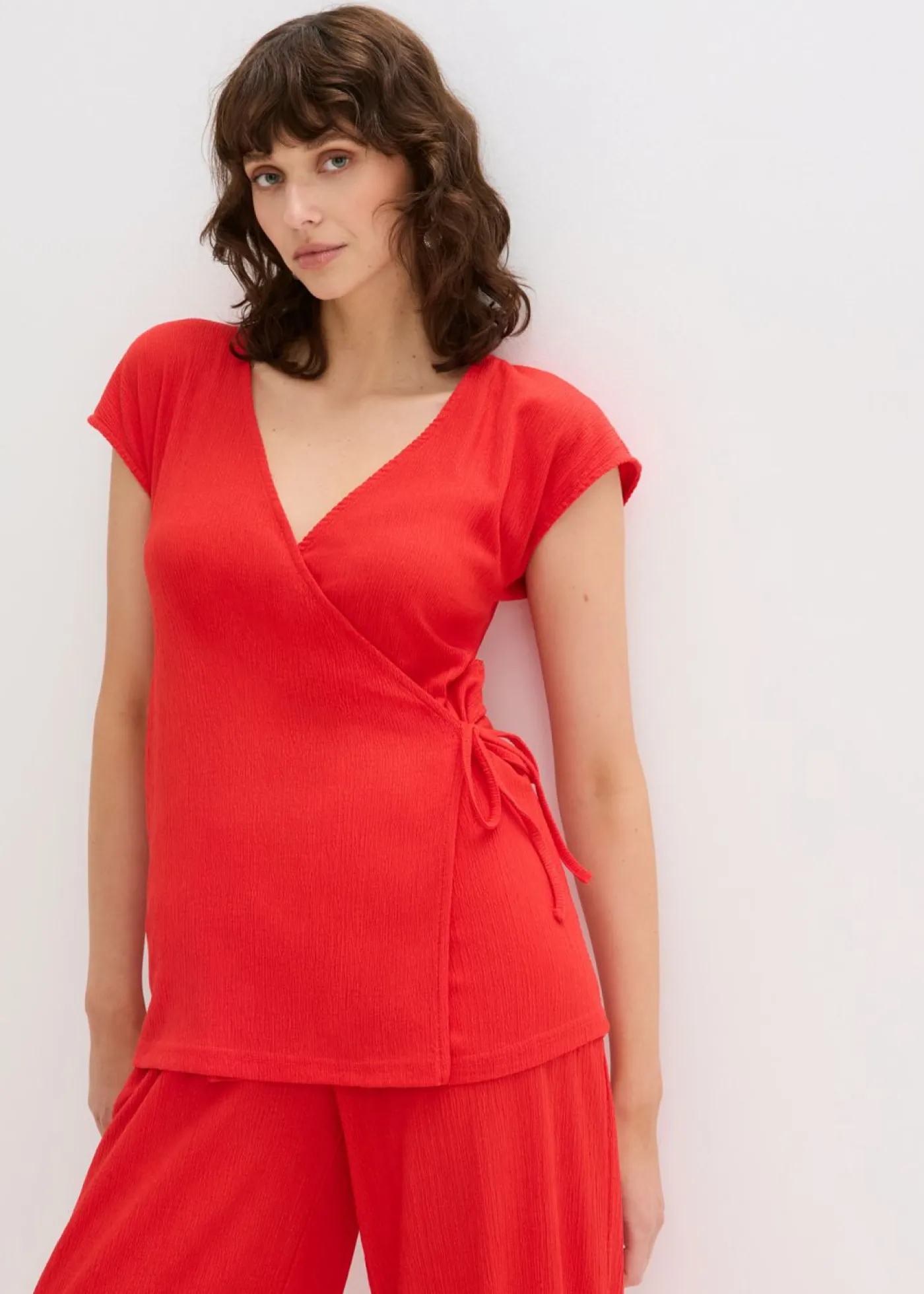 Online Camiseta con efecto cruzado Mujer Camisetas
