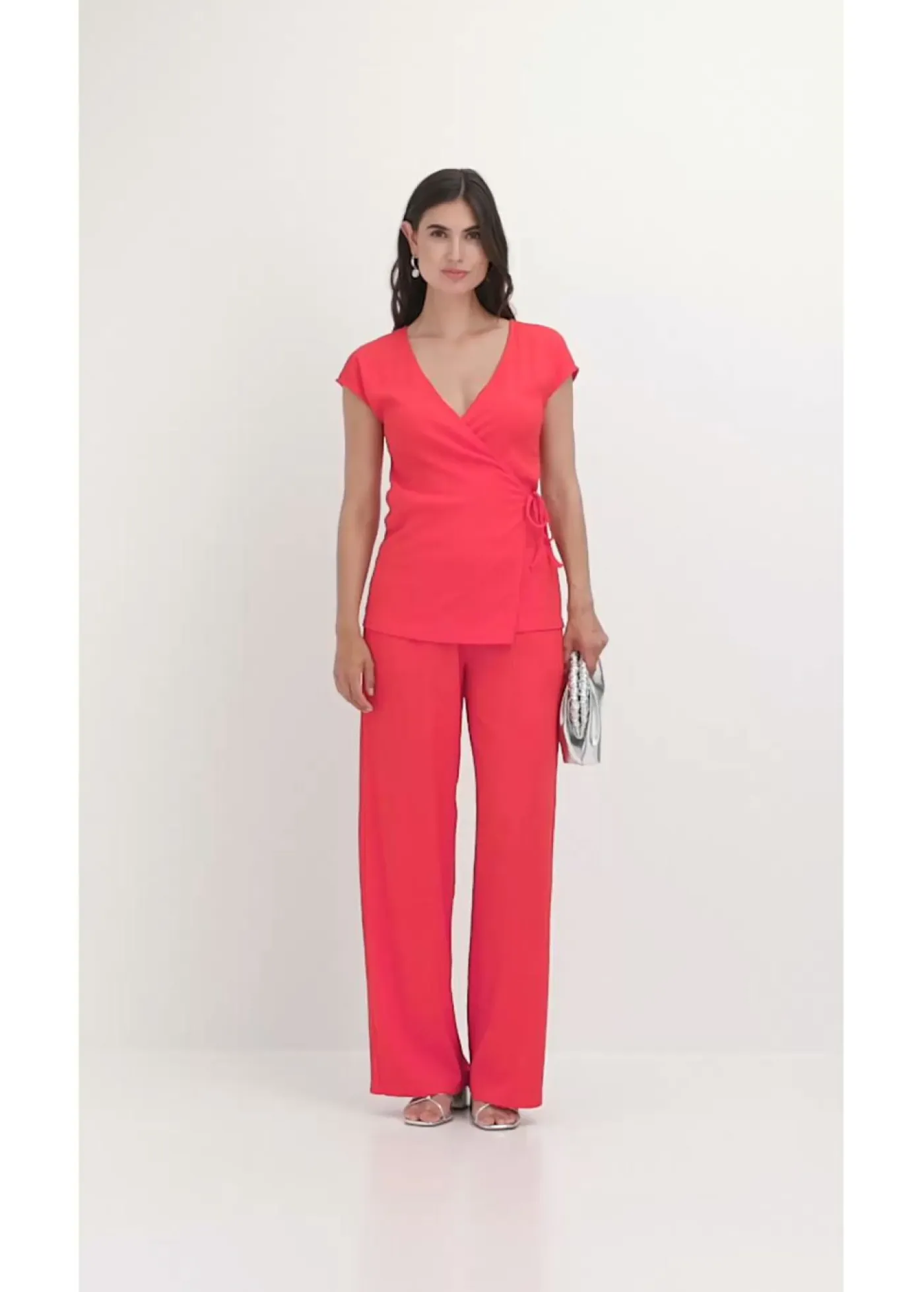 Online Camiseta con efecto cruzado Mujer Camisetas