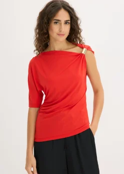 Hot Camiseta con escote asimétrico Mujer Camisetas