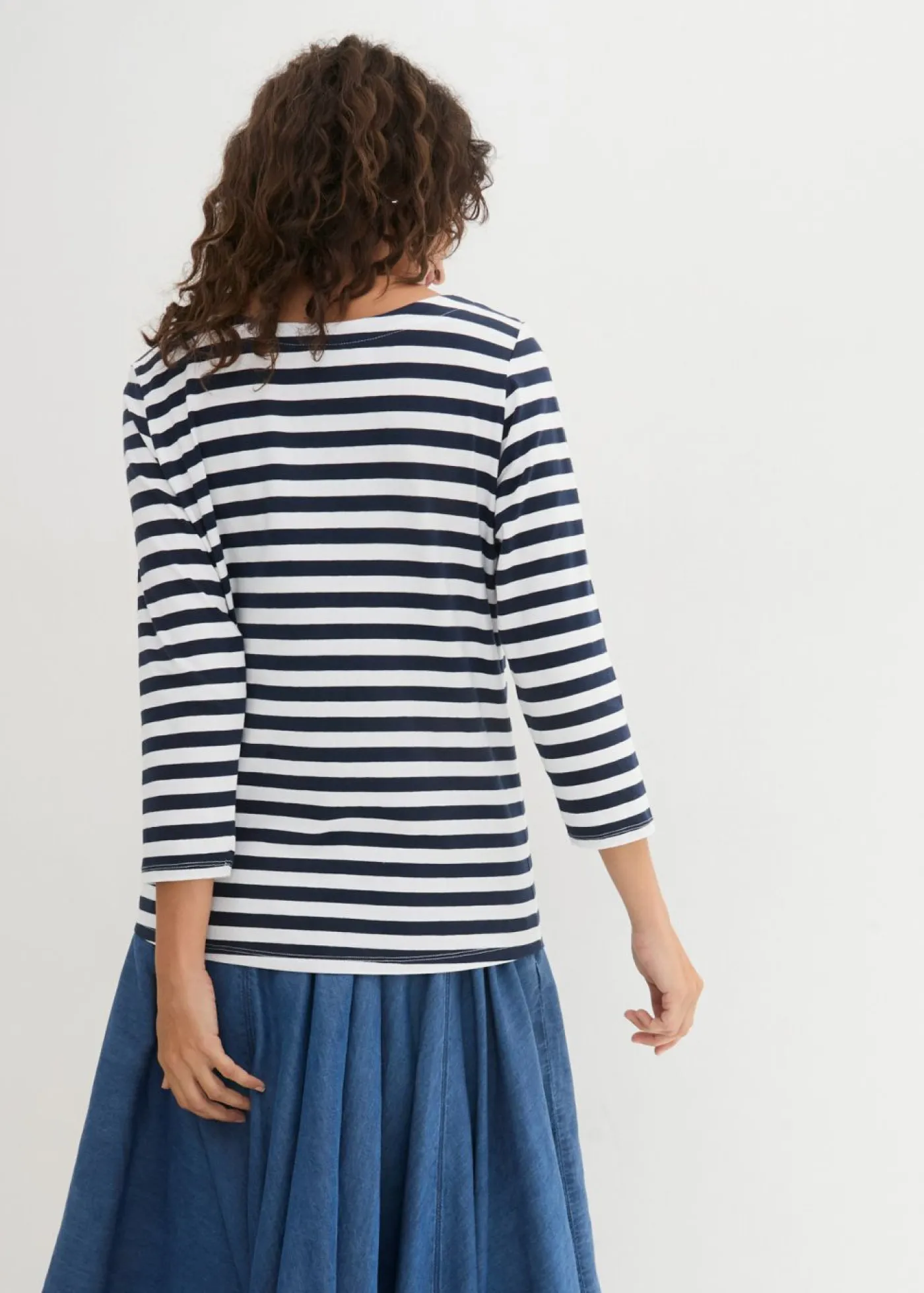 Camiseta con escote barco Mujer Básicos|Camisetas