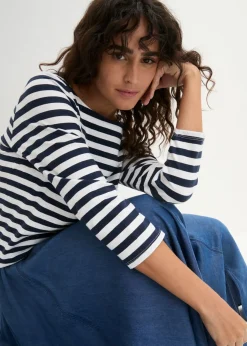 Camiseta con escote barco Mujer Básicos|Camisetas