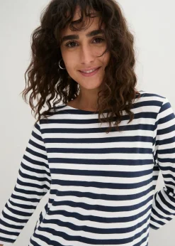 Camiseta con escote barco Mujer Básicos|Camisetas