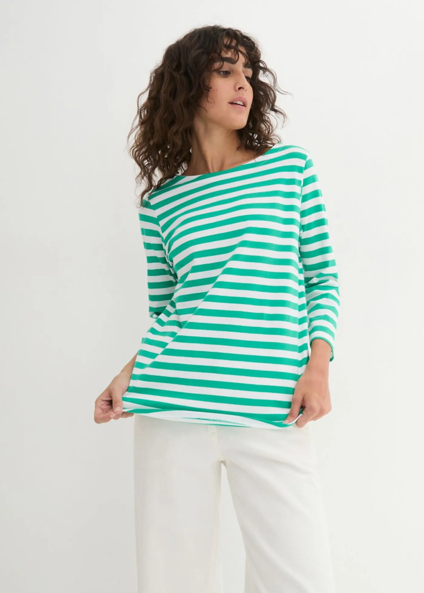 Discount Camiseta con escote barco Mujer Básicos|Camisetas