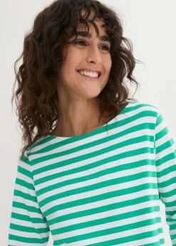 Discount Camiseta con escote barco Mujer Básicos|Camisetas
