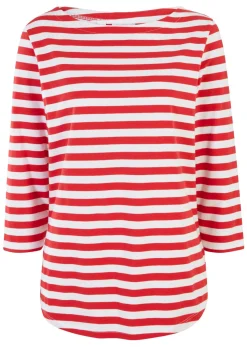 Discount Camiseta con escote barco Mujer Básicos|Camisetas